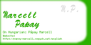 marcell papay business card