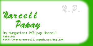 marcell papay business card